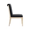 Meridian Furniture,Gwendolyn Vegan Leather Dining Side Chair, Set of 2 - 4 of 4