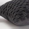 Rizzy Home 20"x20" Oversize Solid Textured Square Throw Pillow Cover - 2 of 4
