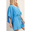 Women's Duster Sleeve Romper with Top Lining and Elastic Waist - GiGiO - image 2 of 4