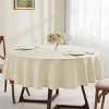 Izod Chadwick Linen Gold Lurex 70" Round Tablecloth - 2 of 3