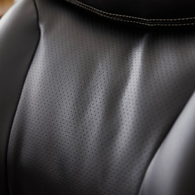 Trafford High-Back Swivel Black Leather Executive Chair with Memory Foam