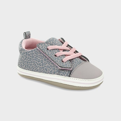 Surprize By Stride Rite Baby Girls Booties Gray pink 6 12m Target