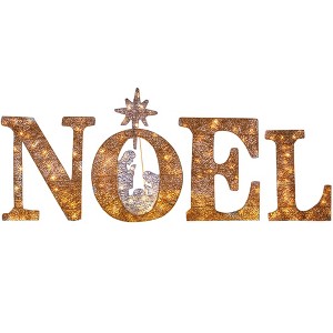 BrylaneHome 46" Pre-Lit Noel Sign - 1 of 1