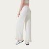 Anna-Kaci Active Women's High Waist Wide Leg Sweatpants with Ruffle Hem Detail - 3 of 4
