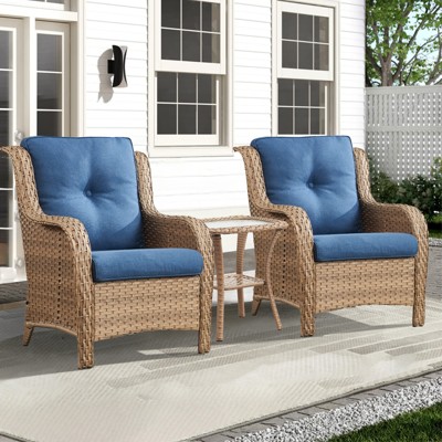 Gymojoy Outdoor Patio Chair with Table High Back Club Chair