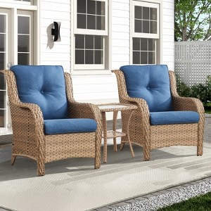 Gymojoy Outdoor Patio Chair with Table High Back Club Chair - 1 of 4