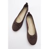 Florence - Dark Brown Leather Ballerina Flats (Women) | Forever & Always Shoes - 2 of 4