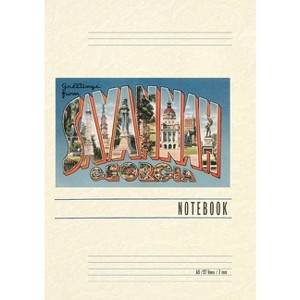 Vintage Lined Notebook Greetings from Savannah - (Paperback) - 1 of 1
