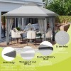 10x10 FT Canopy Tent, Pop Up Gazebo with Mosquito Netting, Adjustable Height Outdoor Gazebo with Wheeled Carry Bag for Backyard, Garden - 2 of 4