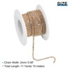 Unique Bargains Bags Clothing Decoration Crystal Rhinestone Sew on Close Claw Chain Trim - 2 of 4