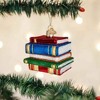 Old World Christmas 2.75 In Stack Of Books Knowledge Scholar Read Student Tree Ornaments - 3 of 3
