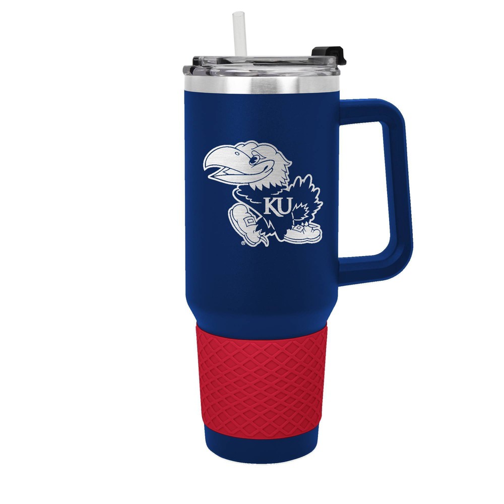 Photos - Glass NCAA Kansas Jayhawks 40oz Travel Mug