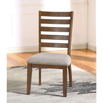 NicBex Set of 2 Dining Chair with Cushion Seats Farmhouse Kitchen Chair with Wood Legs,Walnut