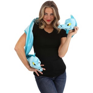 HalloweenCostumes.com   Women  Disney Little Mermaid Flotsam and Jetsam Costume Scarf, Blue - 1 of 4