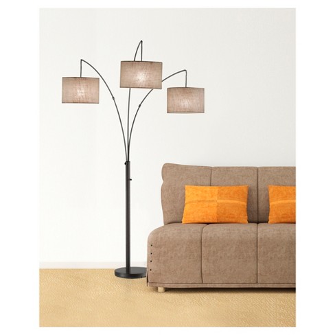 Adesso Trinity Arc Lamp Brown