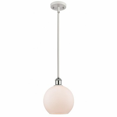 Athens - 1 Light Stem Hung Mini Pendant In Industrial Style-10 Inches Tall and 8 Inches Wide