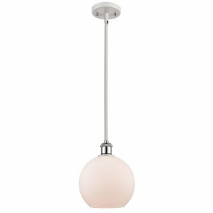 Athens - 1 Light Stem Hung Mini Pendant In Industrial Style-10 Inches Tall and 8 Inches Wide - 1 of 1