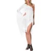 LA LEELA Women's Summer Vacation Beachwear Swim Suit Loose Flowy Holiday Swimwear Bathing Suit Beach Dress Cover Ups - 4 of 4