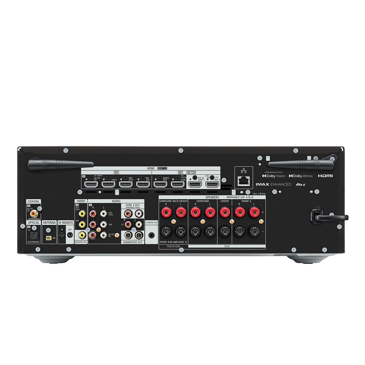 Sony STR-AN1000 7.2 Channel 8K Home Theater AV Receiver with Dolby Atmos, DTS: X, IMAX Enhanced, Google Assistant, & Works with Sonos - thumbnail 3