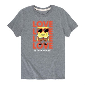 Boys' - SpongeBob SquarePants - Valentine's Day Merchandise Short Sleeve Graphic T-Shirt - 1 of 4