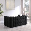 Boucle Fabric Sofa with Two Pillows, 3-Seater/2-Seater Marshmallow Sofa - ModernLuxe - 4 of 4