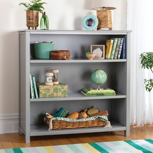 Guidecraft Kids' Deluxe Taiga 3 Shelf Bookshelf: Children's Sturdy Wooden Bedroom Bookcase, Toy Organizer and Storage Shelves - 1 of 4