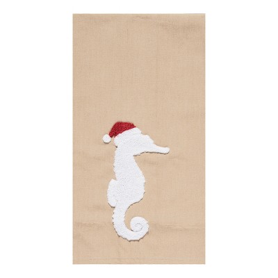 C&F Home Santa Seahorse Kitchen Towel