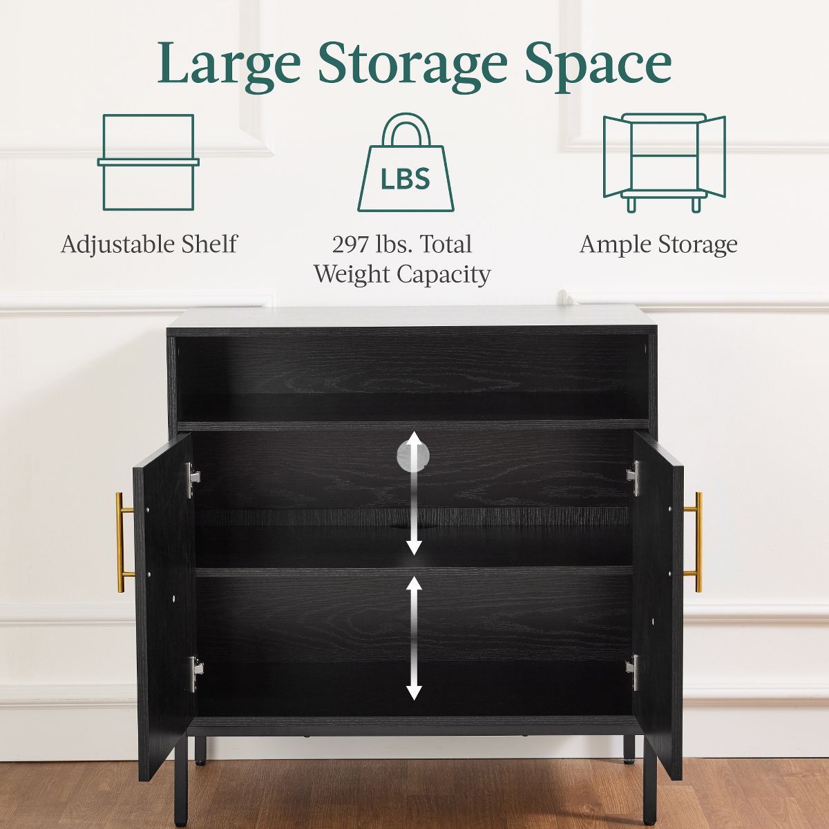 Best Choice Products 2-Door Storage Cabinet - thumbnail 5