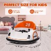 Pink 12V Kids Electric Ride On Bumper Car With Remote Control Dual Motors 360 Degree Spin Led Lights Mp3 Music Safety Belt And Slow Start For Toddler - 3 of 4