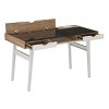 PAGED Modern Computer Desk, Home Office Desk with Storage Drawer and X-Shaped Legs for Office, Study - 3 of 4