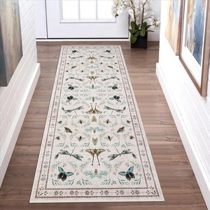Washable Soft Area Rugs for Living Room Bedroom Ultra-Thin Non Slip Dining Room Stain Resistant Rug Carpet for Office Nursery Bedroom - 1 of 4