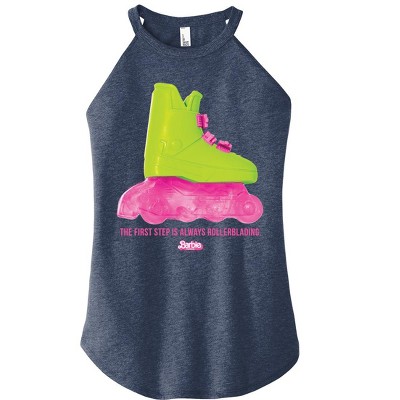 Women's - Barbie - Rollerblading Barbie the Movie Graphic High Neck Tank