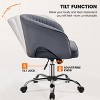 Yaheetech Rolling Office Chair Armchair with Tufted Barrel - 4 of 4
