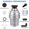 Sliver Garbage Disposal - Ultra-Quiet Food Waste Disposer with EZ Mount Flange, Continuous Feed for Kitchen Sinks - 2 of 4