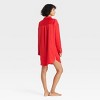 Women's Satin Notch Collar NightGown - Auden™ - 2 of 4