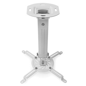 Mount Factory Universal Extendable Ceiling Projector Mount Adjustable Height - White - 1 of 4