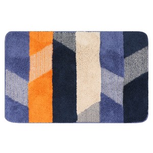 REGALWOVEN Microfiber Rubber Backing Quick Dry Absorbent Bath Rug - 1 of 4