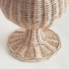 Plum & Post Chesapeake Rattan Footed Urn Tall - Whitewash - 3 of 4