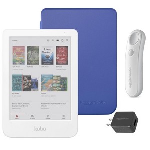 Kobo Clara Colour (White) eReader with SleepCover & White Remote Page Turner Bundle - 1 of 4
