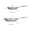 SKONYON 2pc Stainless Steel Cookware Sets Nonstick Pots and Pans Set - 3 of 4