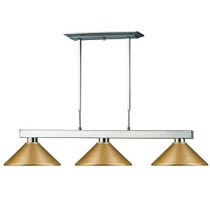 Z-Lite Cobalt 3 - Light Island Pendant Light in  Brushed Nickel - 1 of 4