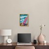 Art Remedy Pink Surfboard on the Beach Colorful Coastal Wall Art Framed - 2 of 4
