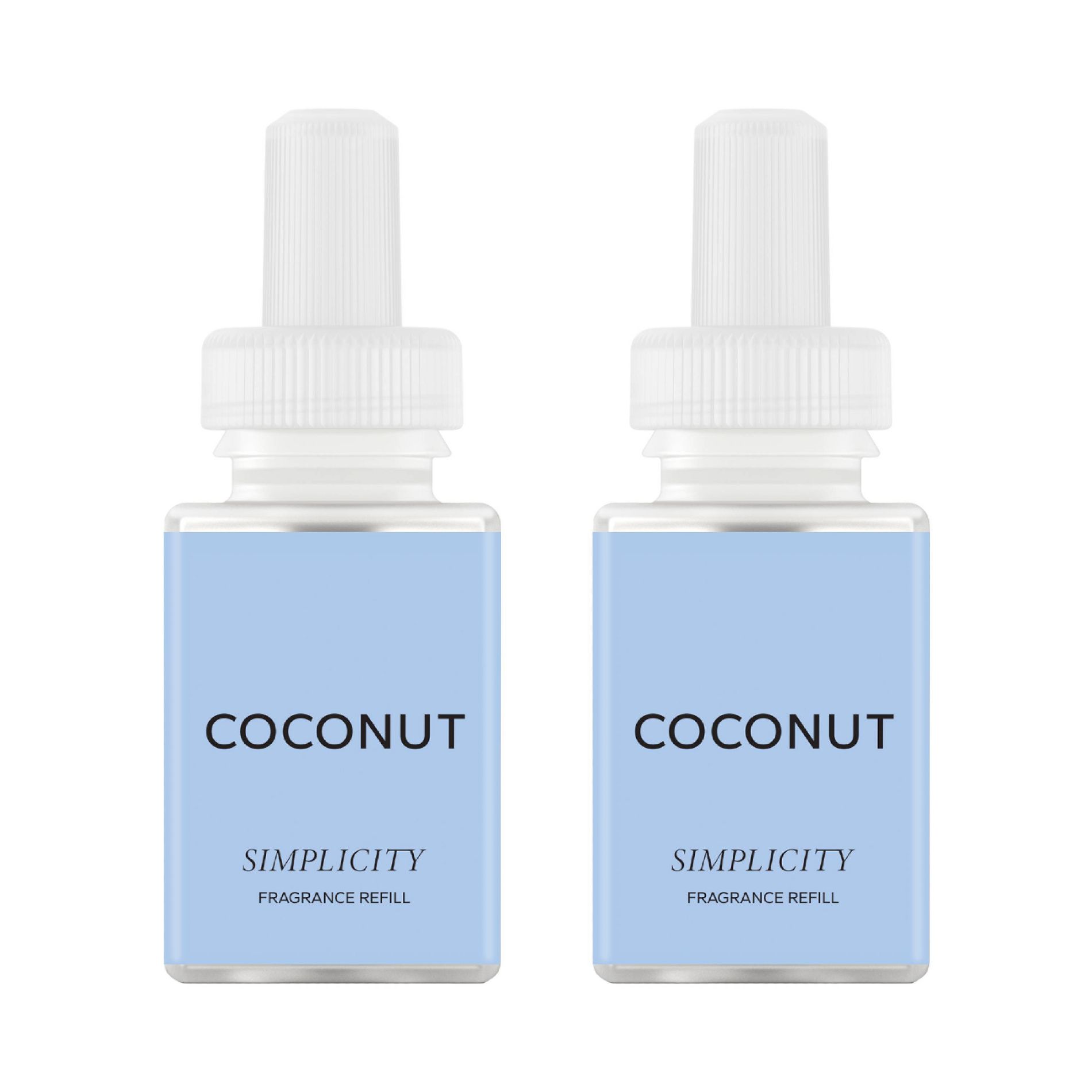 Simplicity by Pura Coconut 2pk Smart Vial Refills: Ethically Sourced, Sweet Tonka Bean & Bergamot