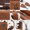 Generic Tote Handbag Set, Tote Bag for Women,Western Cow Print Purse Desogmer,Top Handle Handbags - 2 of 4