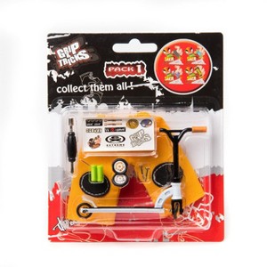 Grip & Tricks Mini Pro Finger White Scooter Set with Changeable Tires and Handlebar - 1 of 2