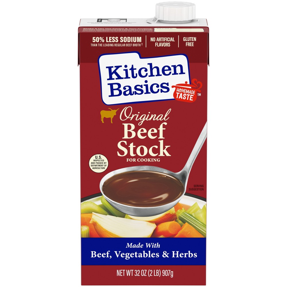 Kitchen Basics Gluten Free Beef Stock - 32oz