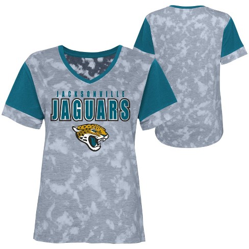 Women's Junk Food Black Jacksonville Jaguars Team Spirit Tie-Dye T-Shirt