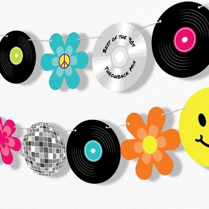 Big Dot of Happiness Through the Decades Garland Banner, 50s, 60s, 70s, 80s, & 90s Party Decor, Throwback Party Banner, 30 Feet of Cord, 15 - 1 of 4