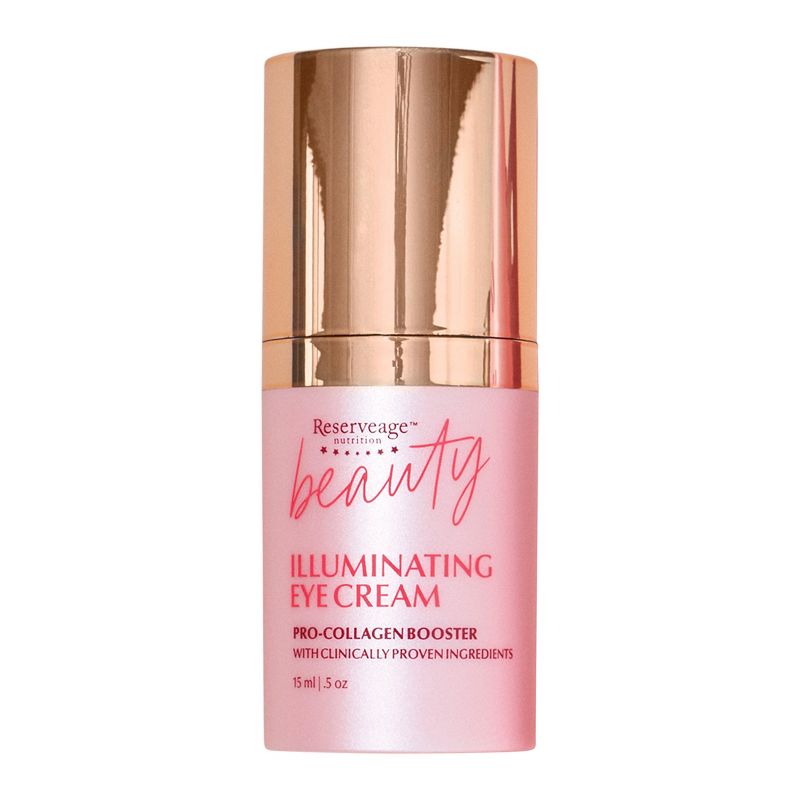 Reserveage Beauty, Illuminating Eye Cream with Pro-Collagen Booster, Diminishes Dark Circle with Micro-Encapsulated Copper Peptides, 0.5 oz, 1 of 8