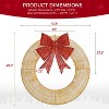 Yaheetech Pre-lit Outdoor Christmas Wreath with Lights for Front Yard, Porch, Garden, Home - 3 of 4